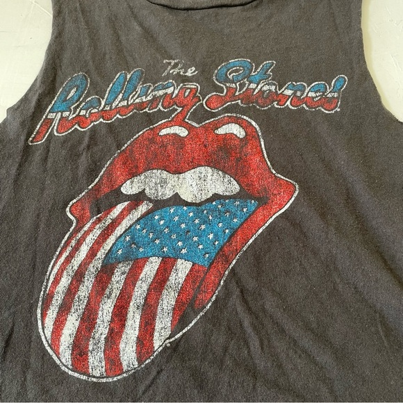 Rolling Stones Graphic Distressed Tank Top Size S - Picture 3 of 6